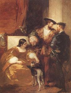 Richard Parkes Bonington Francis Iand the Duchess of Etampes (mk05) oil painting image